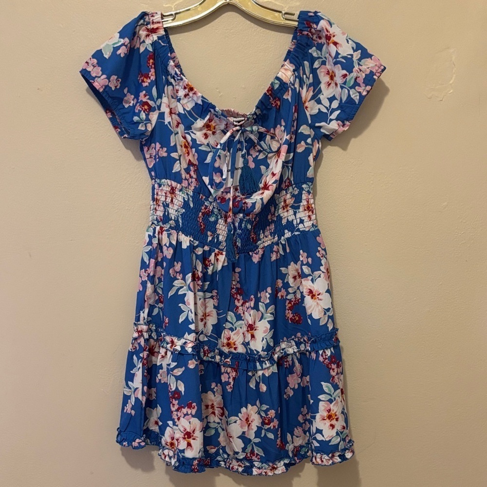 Charlotte Russe Blue Floral Kids Dress
